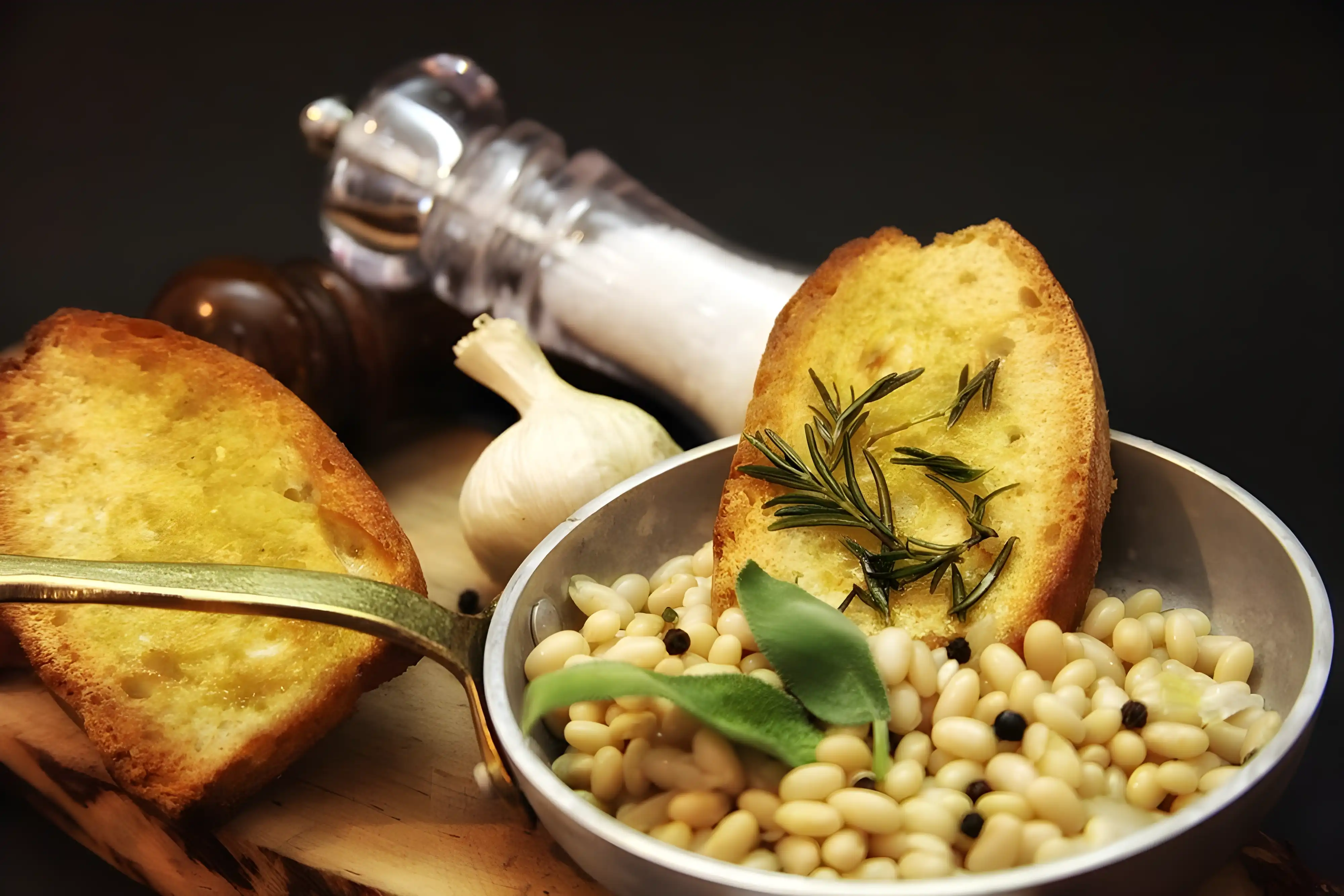 Fagioli con olio novo